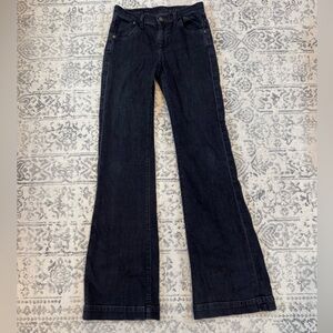 Citizens of Humanity Hutton High Rise Wide Leg Stretch Black Jeans